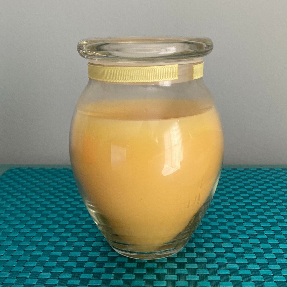 Lemon Drop Scented Glass Jar Candle 22 oz. EUC